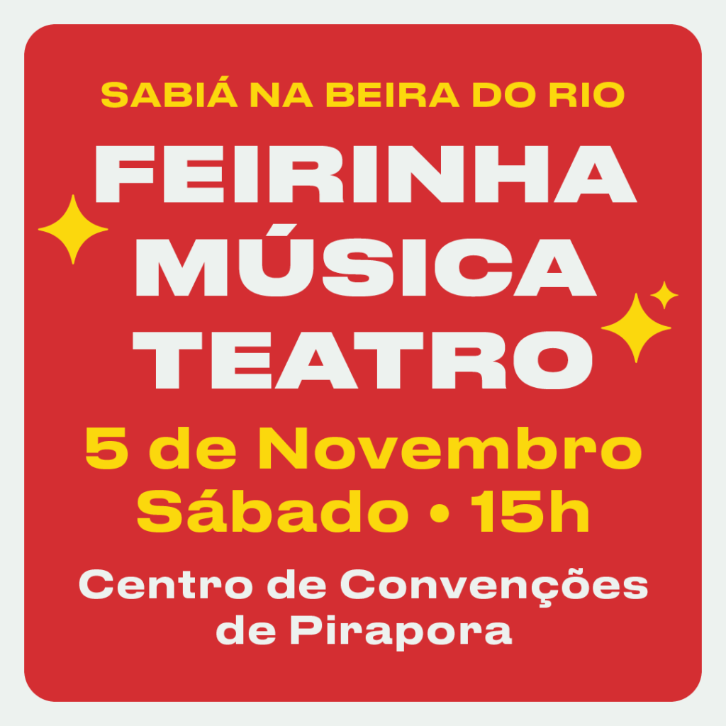 Imagem convida para o Festival Sabiá na Beira do Rio 2022.